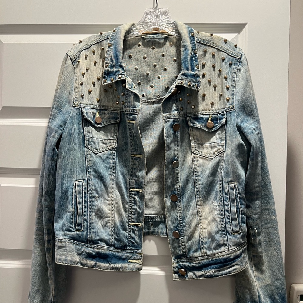 Chelsea & violet studded jean jacket